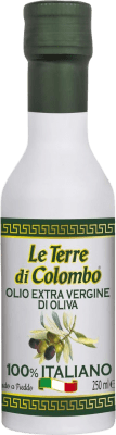 Kostenloser Versand | 6 Einheiten Box Olivenöl Le Terre di Colombo Virgen Extra Italien Kleine Flasche 25 cl