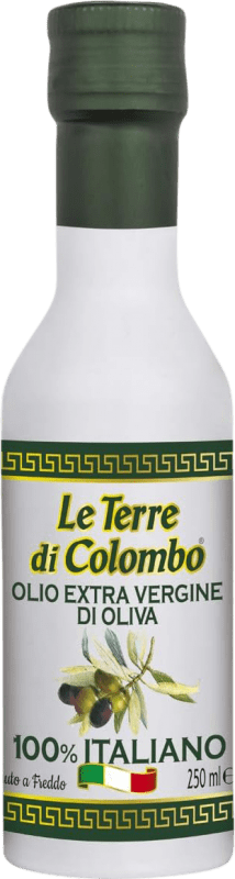 Free Shipping | 6 units box Olive Oil Le Terre di Colombo Virgen Extra Italy Small Bottle 25 cl