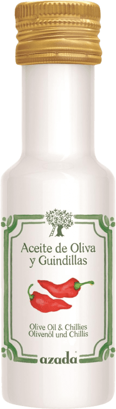 24,95 € Envio grátis | Caixa de 2 unidades Azeite de Oliva Azada Guindilla Garrafa Miniatura 10 cl