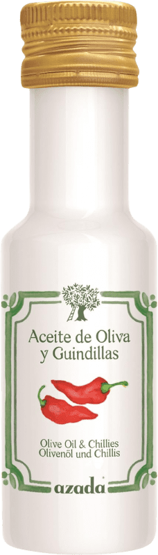 Envío gratis | Caja de 2 unidades Aceite de Oliva Azada España Botellín Miniatura 10 cl Chili Pepper — Guindilla