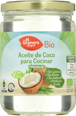 Free Shipping | Vegetable Oil El Granero Integral Spain Bio — Organic Medium Bottle 50 cl Coco — Coconut