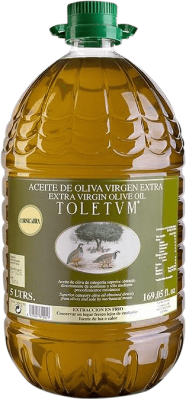 Envío gratis | Aceite de Oliva Toletum. Virgen Extra España Garrafa 5 L