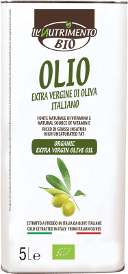 Olive Oil Il Nutrimento Probios EVOO Extra Virgin Eco — Organic Special Can 5 L