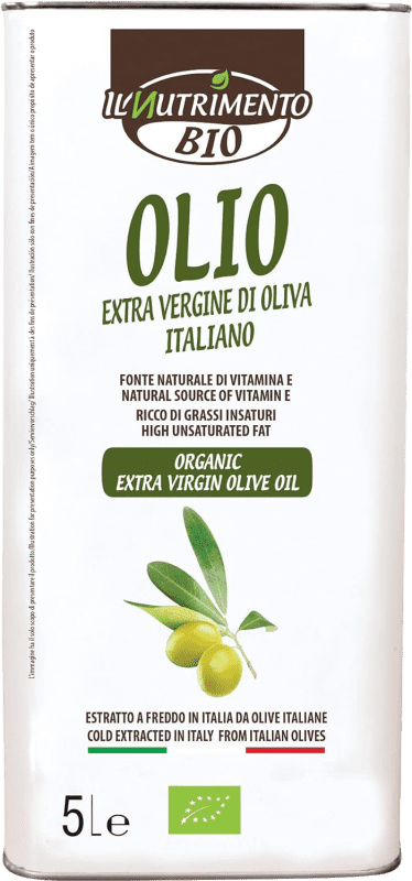 Envoi gratuit | Huile d'Olive Il Nutrimento Probios Virgen Extra Bio Italie Canette Spéciale 5 L