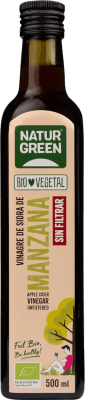 Envio grátis | Vinagre Natur Green Sin Filtrar — Não Filtrado Principado das Astúrias Espanha Eco — Biológico Garrafa Medium 50 cl Manzana — Maçã, Cider — Sidra