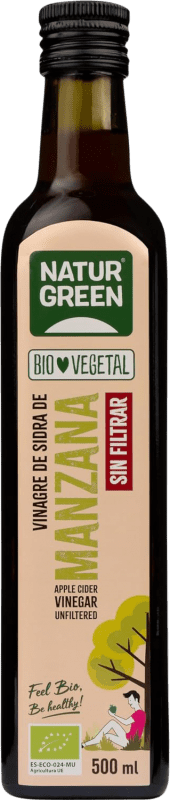 Spedizione Gratuita | Aceto Natur Green Sin Filtrar — Non Filtrato Principato delle Asturie Spagna Eco — Biologico Bottiglia Medium 50 cl Manzana — Mela, Cider — Sidro