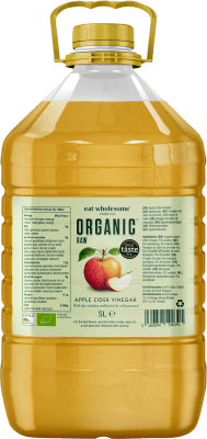 Aceto Eat Wholesome Raw with The Mother Unfiltered — Non Filtrato Organic — Bio Tanica 5 L Apple — Mela, Cider — Sidro