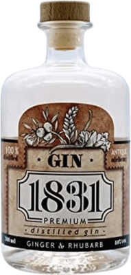 Genever Gin Manuel Acha 1831 Ginger — Gengibre, Rhubarb — Ruibarbo