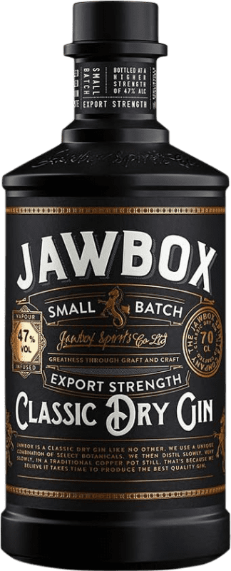 62,95 € Envío gratis | Ginebra Gin Jawbox. Export Cask Strength — Graduación de Barrica, Small Batch, Classic — Clásico