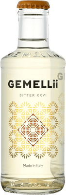 Бесплатная доставка | Коробка из 4 единиц Аперитив Gemellii. XXVI Италия Мини-бутылка 20 cl Без алкоголя