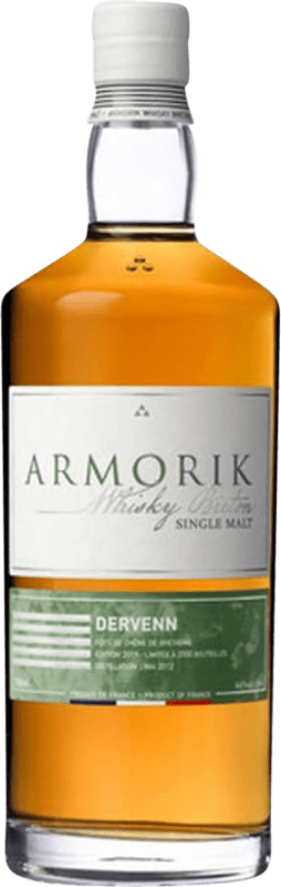 Envoi gratuit | Single Malt Whisky Armorik Dervenn Breton France 70 cl