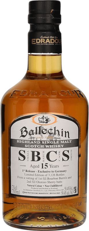 送料無料 | ウイスキーシングルモルト Edradour Ballechin First Release SBCS Small Batch Cask Strength ハイランド イギリス 15 年 70 cl