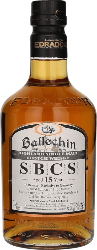 123,95 € 送料無料 | シングルモルトウイスキー Edradour Ballechin First SBCS Cask Strength — カスクストレングス, Small Batch — 少量生産, 限定版 15 年