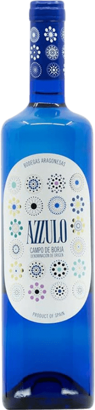 9,95 € Бесплатная доставка | Белое вино Bodegas Aragonesas Azzulo Viura Chardonnay Blanco Полусухое Полусладкое D.O. Campo de Borja