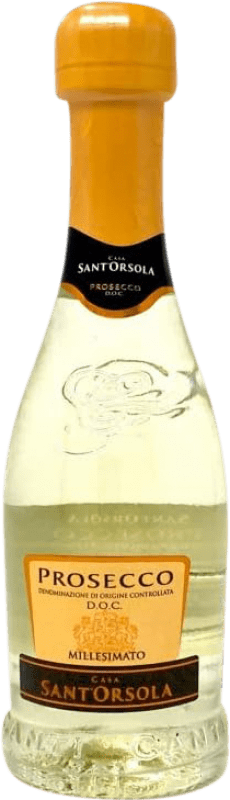 5,95 € 送料無料 | 白スパークリングワイン Canti Millesimato Extradry 余分な乾燥 D.O.C. Prosecco 小型ボトル 20 cl