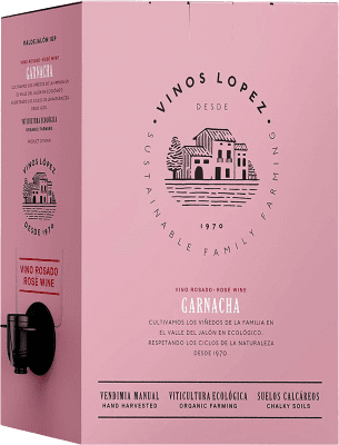 Vinos López Rosado Grenache Vino de la Tierra de Valdejalón Bag in Box 3 L