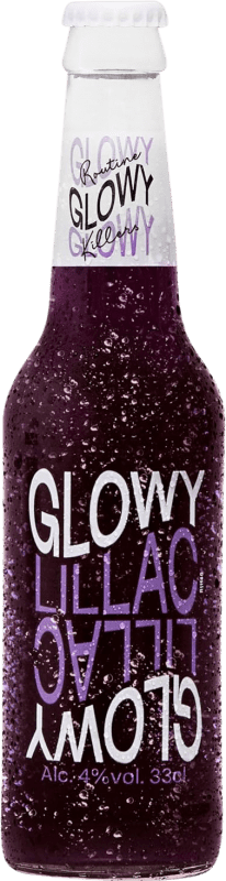 Kostenloser Versand | 20 Einheiten Box Getränke und Mixer Mahou San Miguel Glowy Spanien Drittel-Liter-Flasche 33 cl