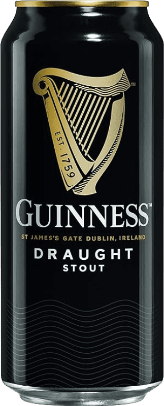 Envio grátis | Caixa de 24 unidades Cerveja Guinness Draft Irlanda Lata 37 cl