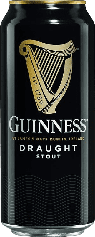Envio grátis | Caixa de 24 unidades Cerveja Guinness Draught — De Pressão, Stout Irlanda Lata 37 cl