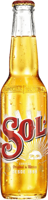 Cerveja Caixa de 24 unidades Sol. Lager Garrafa Terço 33 cl