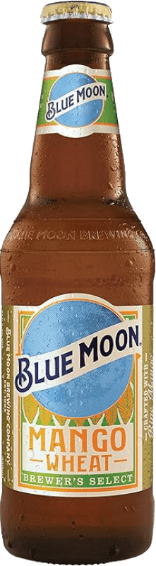 Envío gratis | Caja de 12 unidades Cerveza Blue Moon República Checa Botellín Tercio 33 cl Mango, Wheat — Trigo