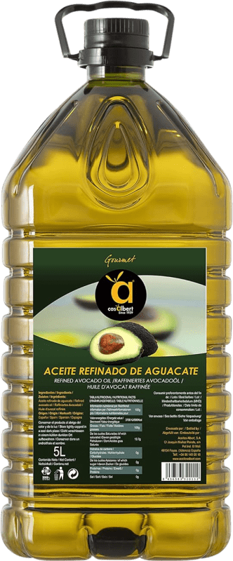 Free Shipping | Vegetable Oil Albert Casalbert Spain Jerrycan 5 L Aguacate — Avocado