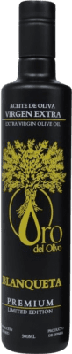 送料無料 | オリーブオイル Oro del Olivo Blanqueta 限定版, Premium — プレミアム, EVOO エキストラバージン スペイン ミディアムボトル 50 cl