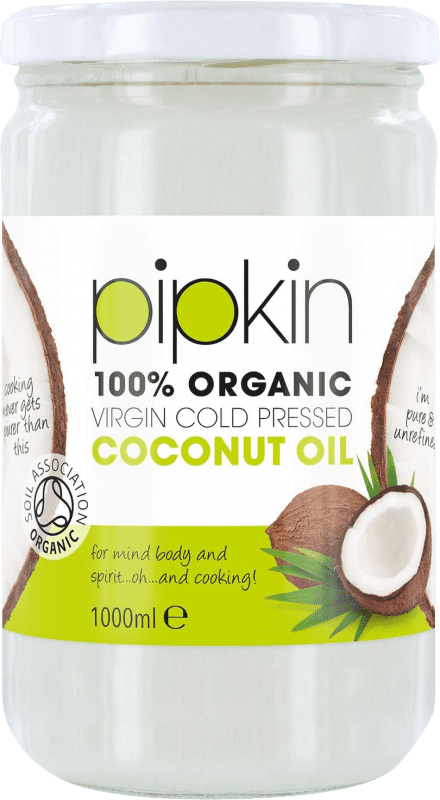 Envío gratis | Aceite Vegetal Pipkin Virgen Turquía Organic — Ecológico 1 L Coconut — Coco