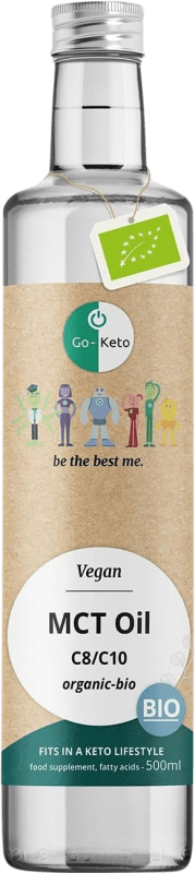 29,95 € | Olio Vegetale Go-Keto MCT C8 C10 Olanda Bio — Ecologico Bottiglia Medium 50 cl