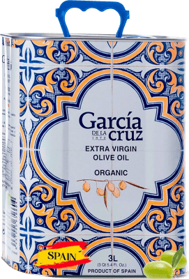 送料無料 | オリーブオイル García de la Cruz Premium — プレミアム, EVOO エキストラバージン スペイン Organic — 有機 スペシャル缶 3 L
