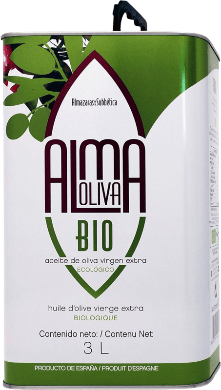 75,95 € Envio grátis | Azeite de Oliva ‎Almazaras de la Subbética Almaoliva Virgen Extra Ecológico Lata Especial 3 L