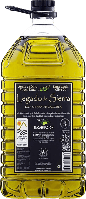 39,95 € | 橄榄油 Legado de Sierra EVOO 特级初榨 D.O. Sierra de Cazorla 安达卢西亚 西班牙 Picual — 皮夸尔 塑料桶 5 L