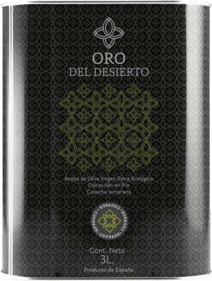 Olio d'Oliva Oro del Desierto Virgen Extra Coupage Picual, Arbequina e Hojiblanca Lattina Speciale 3 L