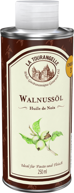 Envio grátis | Caixa de 3 unidades Óleo de Cozinha La Tourangelle Nuez França Lata Especial 25 cl