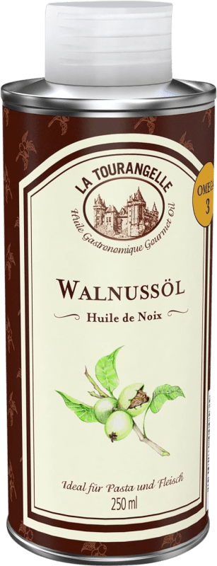 Kostenloser Versand | 3 Einheiten Box Pflanzenöl La Tourangelle Frankreich Dose 25 cl Nuez — Nuss