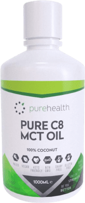 Pflanzenöl Pure Health MCT C8 1 L Coconut — Kokosnuss
