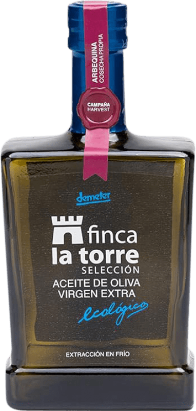 Envío gratis | Aceite de Oliva Finca la Torre Virgen Extra Ecológico España Arbequina Botella Medium 50 cl