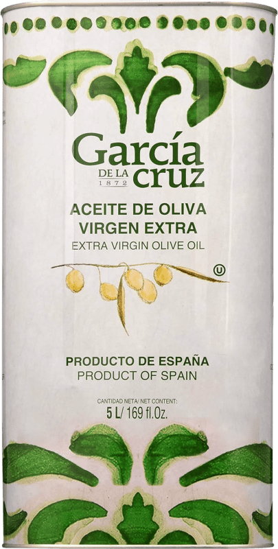 75,95 € | Huile d'Olive García de la Cruz HOVE Vierge Extra Castilla La Mancha Espagne Canette Spéciale 5 L