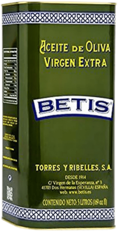 Aceite de Oliva ‎Torres y Ribelles. ‎Virgen Extra Andalucía España Picual, Arbequina, Hojiblanca Lata Especial 5 L