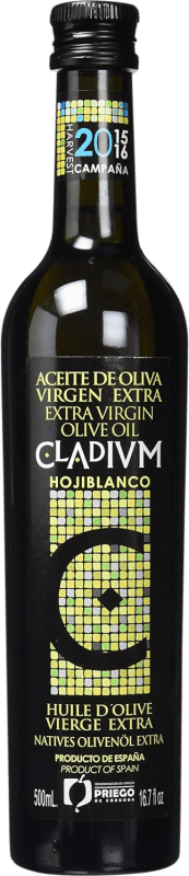 Envío gratis | Aceite de Oliva Cladium AOVE Virgen Extra D.O.P. Priego de Córdoba Andalucía España Hojiblanca Botella Medium 50 cl