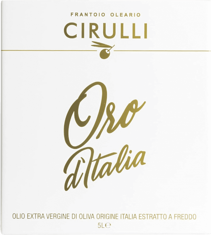 Envio grátis | Azeite de Oliva Frantoio Oleario Cirulli Oro d'Italia AOVE Virgem Extra Itália Bag in Box 5 L