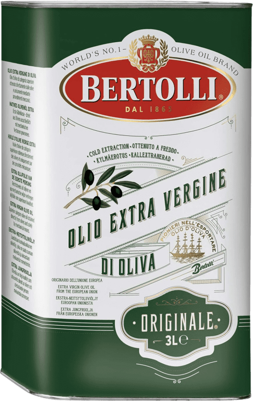 Free Shipping | Olive Oil Bertolli Virgen Extra Originale Italy Special Bottle 3 L