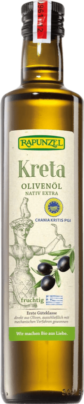 Envio grátis | Azeite de Oliva Rapunzel Creta Chania Kritis Original, AOVE Virgem Extra Grécia Organic — Bio Garrafa Medium 50 cl