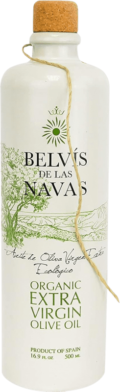 36,95 € | Olivenöl Belvís de las Navas Ceramic Porcelain — Keramikporzellan, E-NOL Extra Nativ Spanien Hojiblanca Eco — Biologisch Medium-Flasche 50 cl