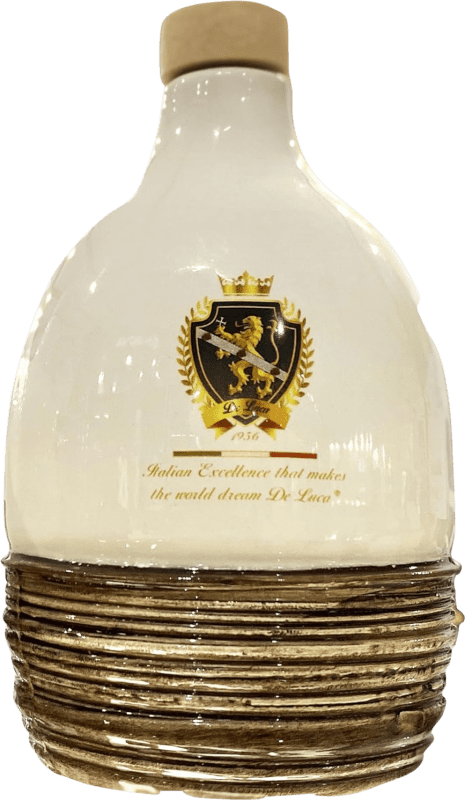 Envio grátis | Azeite de Oliva De Luca Orcio Ceramic Porcelain — Porcelana Cerâmica, AOVE Virgem Extra Calábria Itália Garrafa Medium 50 cl