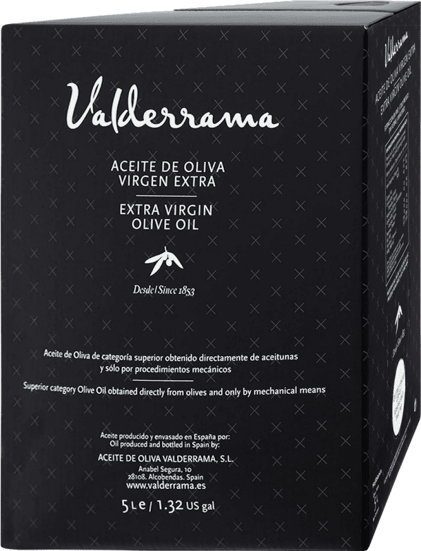 Envio grátis | Azeite de Oliva Valderrama AOVE Virgem Extra Espanha Hojiblanca Garrafa Especial 5 L