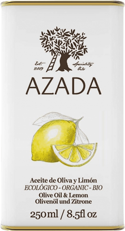 22,95 € Envío gratis | Aceite de Oliva Azada Limón Botellín 25 cl