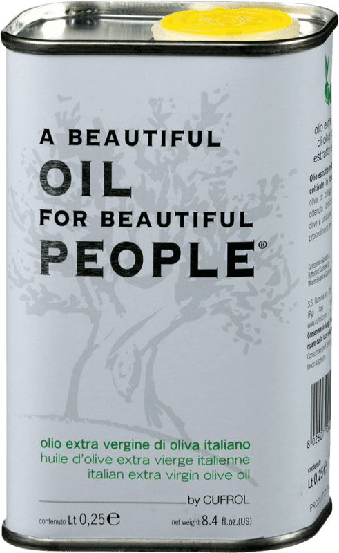 免费送货 | 橄榄油 Cufrol EVOO 特级初榨 翁布里亚 意大利 罐 25 cl