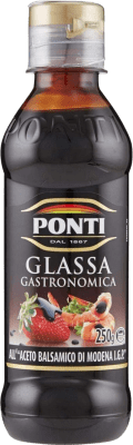 Free Shipping | 3 units box Vinegar Ponti Glassa Balsamic D.O.C. Modena Italy Small Bottle 25 cl