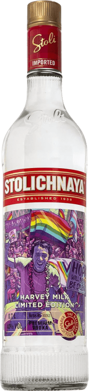 Envío gratis | Vodka Stolichnaya Stoli LGTB Edición Limitada Rusia 70 cl